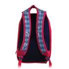 Рюкзак молодёжный Merlin GL3 44 х 30 х 13 см, эргономичная спинка, синий/красный - Фото 4