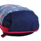 Рюкзак молодёжный Merlin GL3 44 х 30 х 13 см, эргономичная спинка, синий/красный - Фото 7