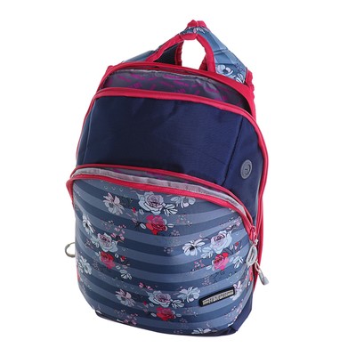 Рюкзак молодёжный Merlin GL3 44 х 30 х 13 см, эргономичная спинка, синий/красный