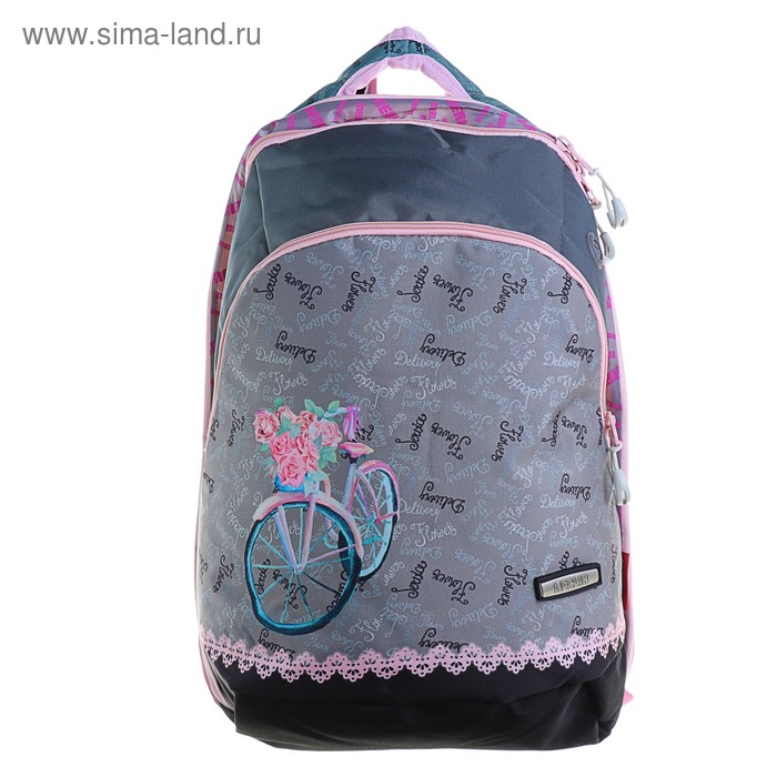 Рюкзак молодёжный Merlin GL3 44 х 30 х 13 см, эргономичная спинка, серый - Фото 1