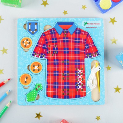 Развивающая игра «Иглоборд: рубашка» МИКС