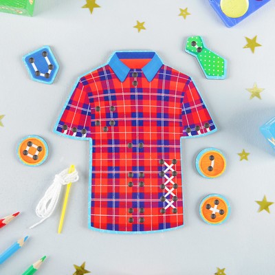 Развивающая игра «Иглоборд: рубашка» МИКС