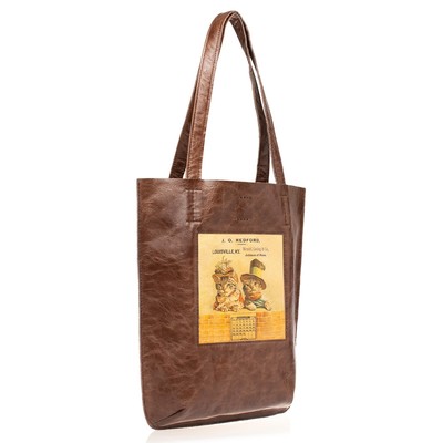 Сумка-пакет на кнопке  «Ретро коты»