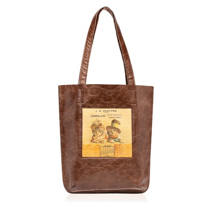 Сумка-пакет на кнопке  «Ретро коты»