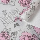 Бумага упаковочная крафт, односторонняя "ПАЛЕРМО", (на белом), МИКС 0,7 х 10 м 42734 - Фото 1