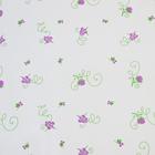 Пленка для цветов "Цветочек", сиреневый/салатовый, 0,7 х 7,5 м, 200 г, 40 мкм - Фото 2