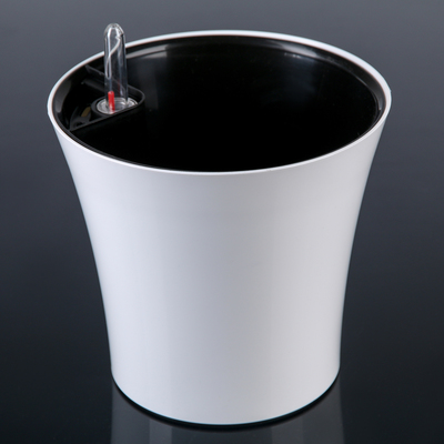 Кашпо с автополивом «Комфорт», 2,5 л (1,3 л), цвет белый