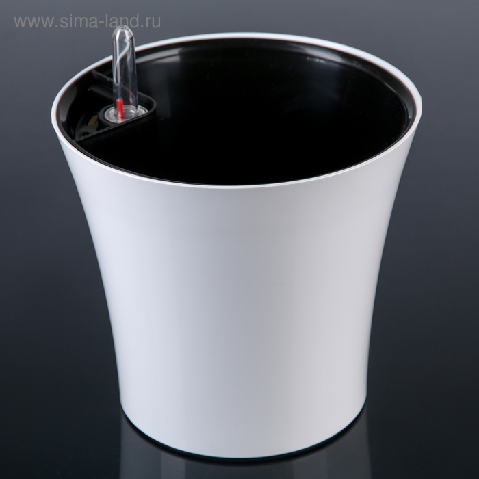 Кашпо с автополивом «Комфорт», 2,5 л (1,3 л), цвет белый - Фото 1