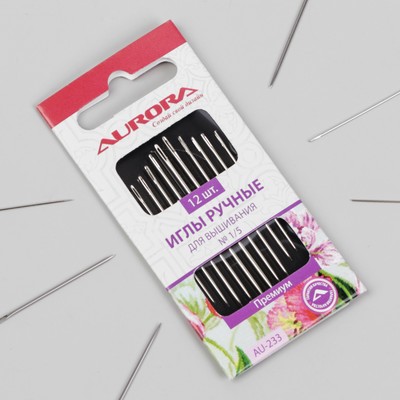 Иглы для вышивания №1/5, 12 шт