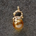 Брелок-талисман "Скорпион", натуральный янтарь - фото 8821067