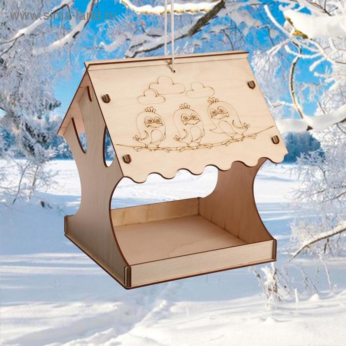 Kopмушка для птиц «Дерево», 18 × 16 × 15 см - Фото 1