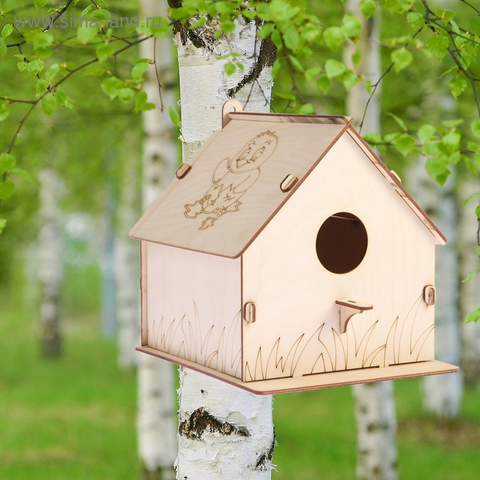 Скворечник «Цыплёнок», 19,5 × 22 × 22 см - Фото 1
