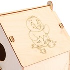 Скворечник «Цыплёнок», 19,5 × 22 × 22 см - Фото 3