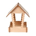 Деревянная кормушка для птиц «Домик с брёвнами» своими руками, 15.5 × 18 × 22 см, Greengo - Фото 12