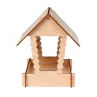 Деревянная кормушка для птиц «Домик с брёвнами» своими руками, 15.5 × 18 × 22 см, Greengo - Фото 2