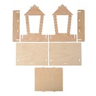 Деревянная кормушка для птиц «Домик с брёвнами» своими руками, 15.5 × 18 × 22 см, Greengo - Фото 4