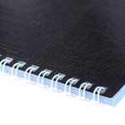 Тетрадь 48 листов в клетку, на гребне METALLIC "Чёрная", бумвинил - фото 20934938