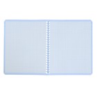 Тетрадь 48 листов в клетку, на гребне METALLIC "Чёрная", бумвинил - фото 20934937