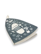 Шапка для бани и сауны, с принтом «С Новым Годом», полиэфир 70%, шерсть 30%, серая, «Банная забава» - фото 59312723