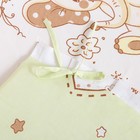 Комплект в кроватку (7 предметов) "Жираф и Слоненок", цвет зеленый, бязь, хл100% - Фото 5