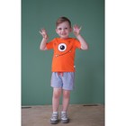 Комплект: футболка и шорты KAFTAN "Монстр" р.32 (110-116), оранжевый, серый - Фото 4