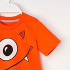 Комплект: футболка и шорты KAFTAN "Монстр" р.34 (122-128), оранжевый, серый - Фото 7