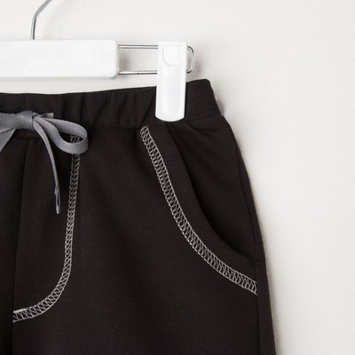 Комплект: футболка и шорты KAFTAN "Дрифт" р.30 (98-104), чёрный, серый