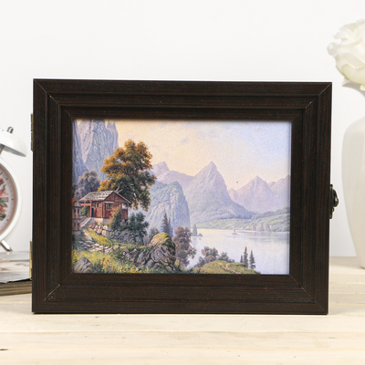 Ключница пирамида "Уютный уголок"  Венге 18х23,5 см