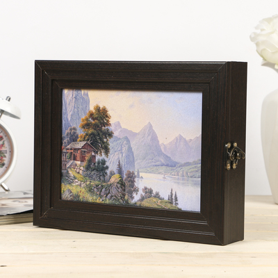 Ключница пирамида "Уютный уголок"  Венге 18х23,5 см