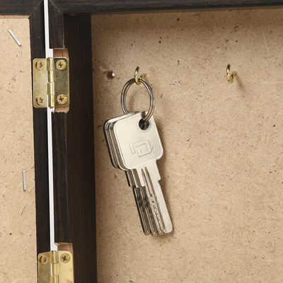 Ключница пирамида "Уютный уголок"  Венге 18х23,5 см