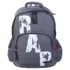 Рюкзак школьный Bruno Visconti, 40 х 30 х 16 см, эргономичная спинка, RAP, серый - Фото 1