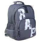 Рюкзак школьный Bruno Visconti, 40 х 30 х 16 см, эргономичная спинка, RAP, серый - Фото 2