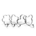 Набор форм для оладий и яичницы "Фигуры", 10 х 10 х 2 см, 4 шт. - фото 25736317