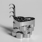 Набор форм для оладий и яичницы "Фигуры", 10 х 10 х 2 см, 4 шт. - фото 25736316