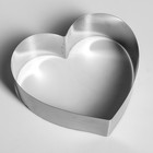 Форма для выпечки и выкладки «Сердце», h-6,5 см, 20 х 20 см - Фото 2