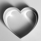 Форма для выпечки и выкладки «Сердце», h-6,5 см, 20 х 20 см - Фото 3