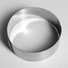 Форма для выпечки и выкладки «Круг», h=6,5 см, d=20 см, нержавеющая сталь - Фото 2