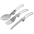 Набор туристической посуды maclay: 2 кастрюли, вилка, ложка, нож - Фото 14