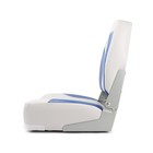 Кресло складное алюминиевое с мягкими накладками, синий/серый - Фото 2