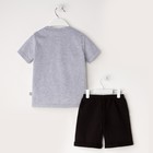 Комплект: футболка и шорты KAFTAN "Дрифт" р.28 (86-92), чёрный, серый - фото 43097760