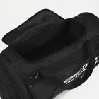 Сумка спортивная на молнии, 3 наружных кармана, длинный ремень, большой размер, цвет чёрный - Фото 3