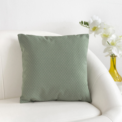 Декоративная подушка "Этель" 40х40 см, Английский стиль, цвет светло-зелёный,100% п/э