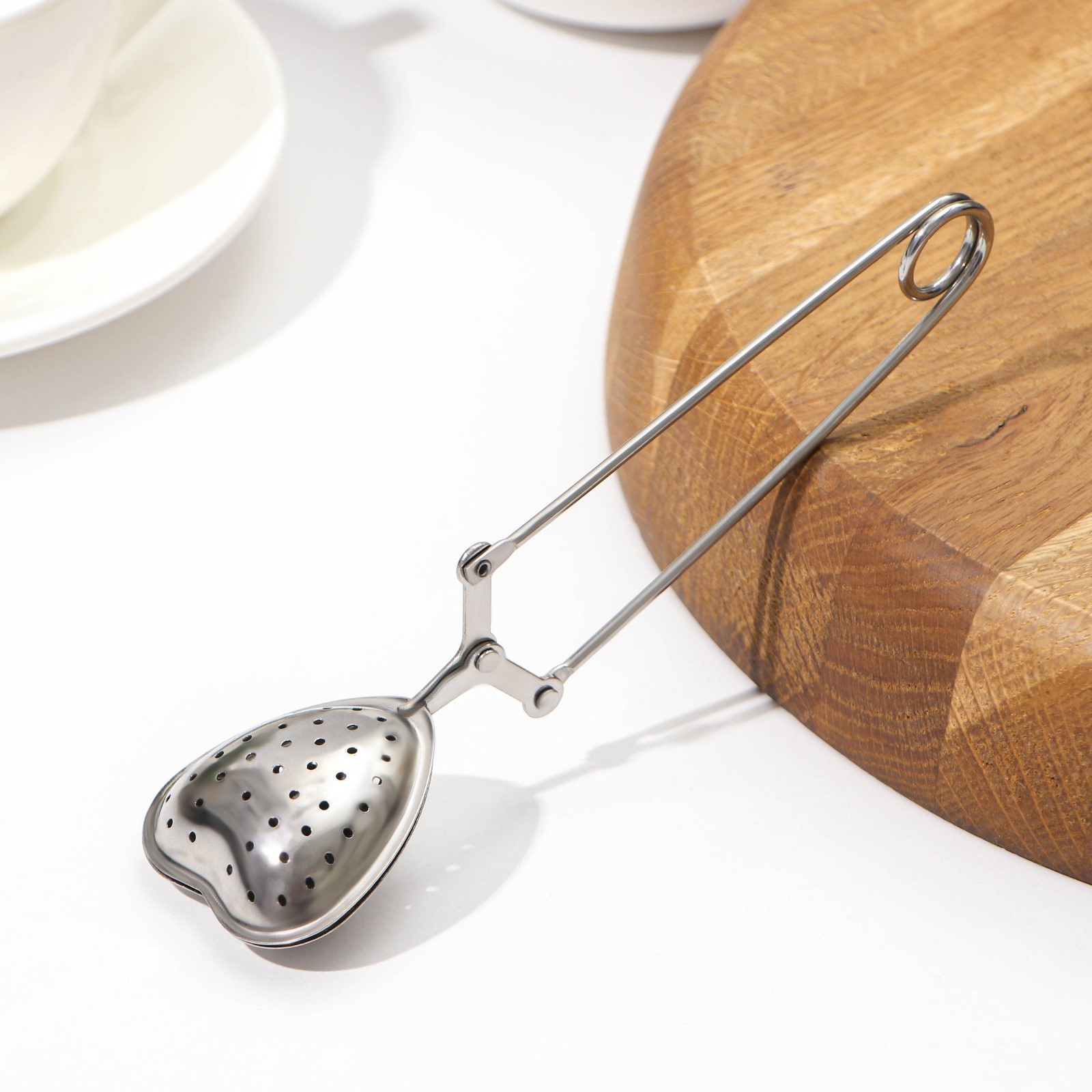 Сито для чая Доляна «Сердце», 15,5 см,нержавеющая сталь, цвет серебристый Сито для чая Доляна «Сердце», 15,5 см,нержавеющая сталь, цвет серебристый