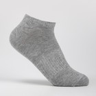 Набор мужских носков 3 пары, цвет белый, чёрный, серый меланж, размер 27-29 - Фото 3