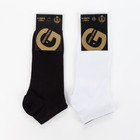 Набор мужских носков 3 пары, цвет белый, чёрный, серый меланж, размер 27-29 - Фото 8