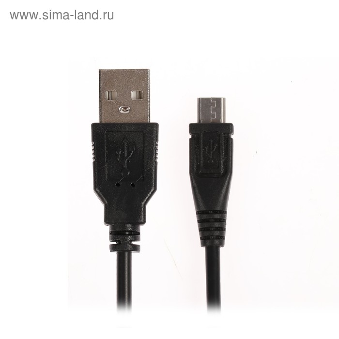 Кабель Belsis, USB - micro USB, 2 А, 0.75 м, черный - Фото 1