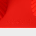 Форма для выпечки Доляна «Сладости. Круг реб», силикон, 18×18 см, 5 ячеек (6.5×6.5×3.5 см), красная - Фото 6