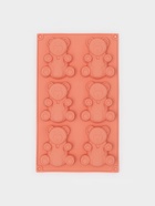 Форма для выпечки Доляна «Животные. Мишка», силикон, 28.5×17 см, 6 ячеек (8.5×7 см), оранжевая - Фото 1