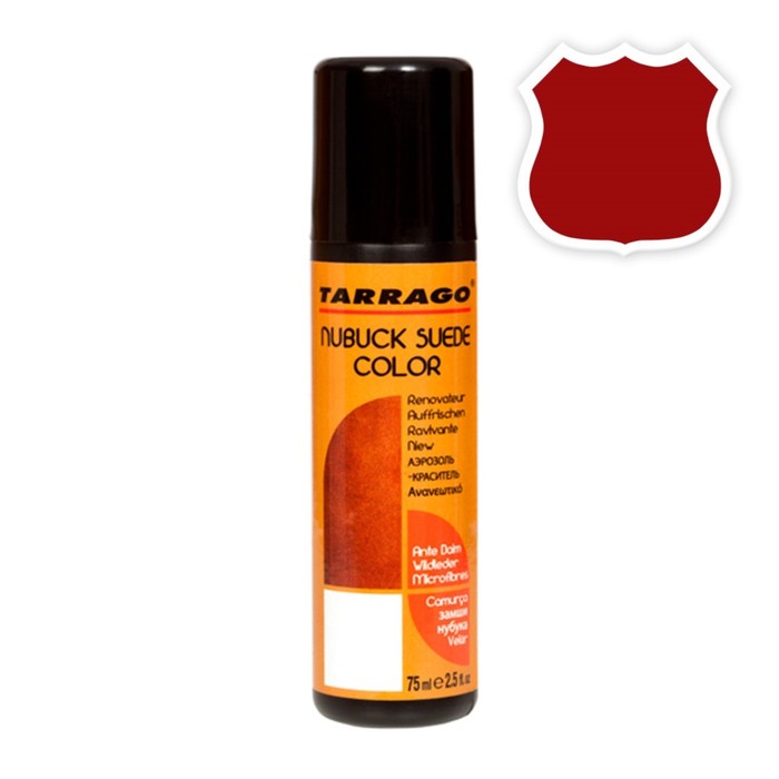 Краска для замши Tarrago Nubuck Color 012, цвет красный, 75 мл - фото 1909936108