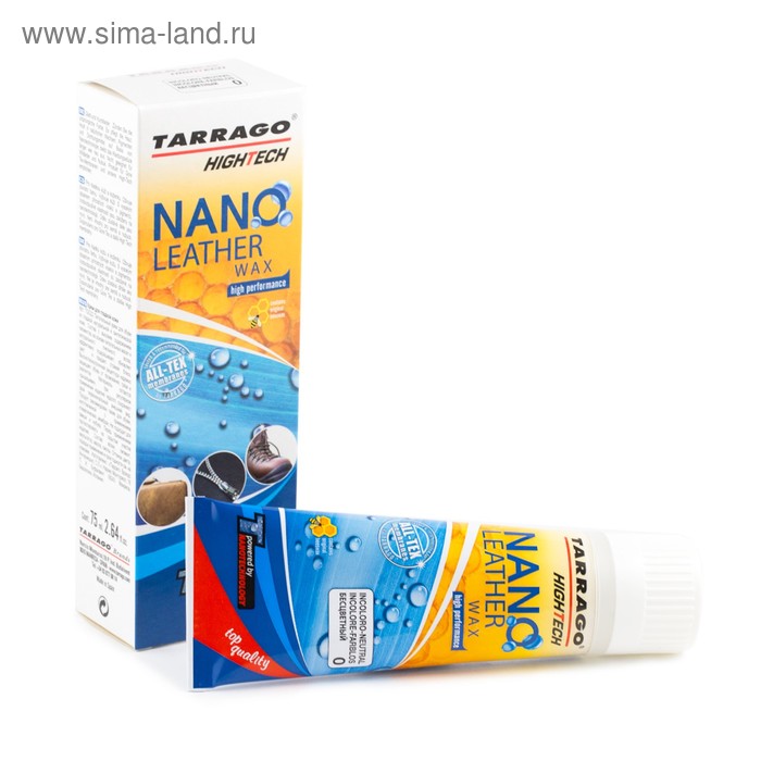 Крем для обуви Tarrago Nano Leather Cream 000, бесцветный, 75 мл - Фото 1